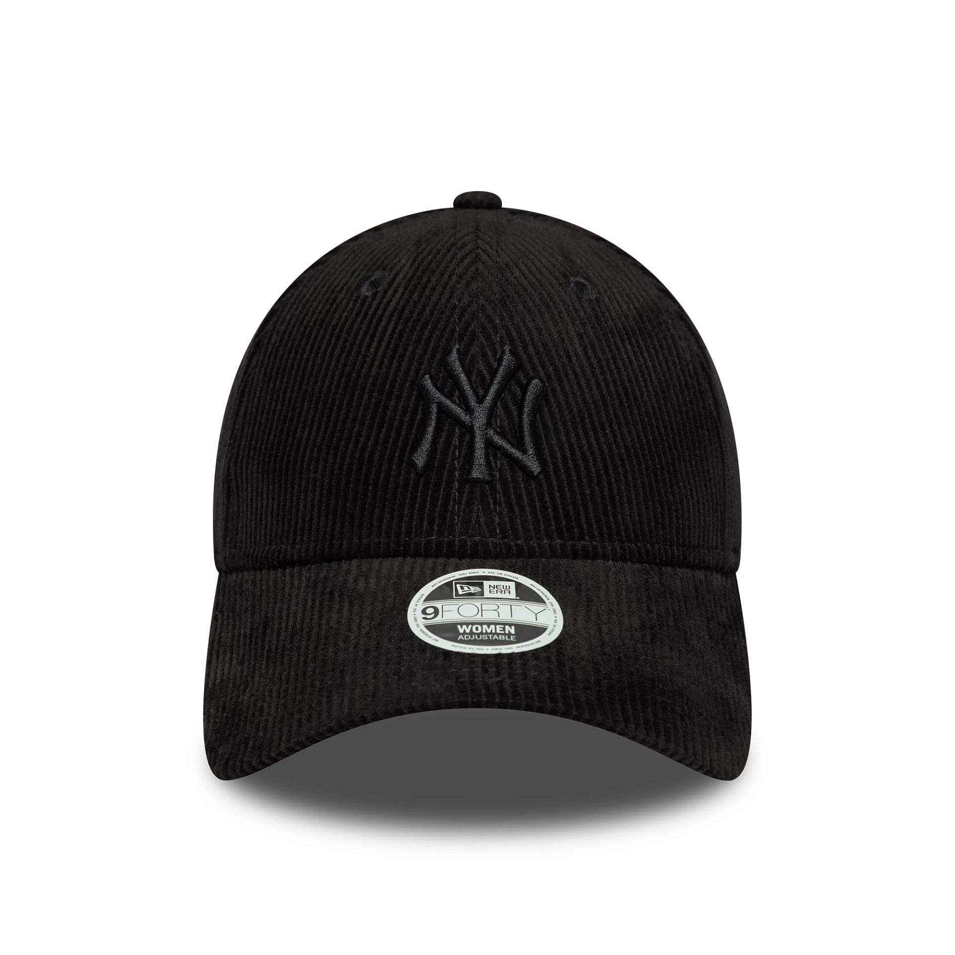 This is a New York Yankees Womens MLB Cord Black 9FORTY Adjustable Cap 2