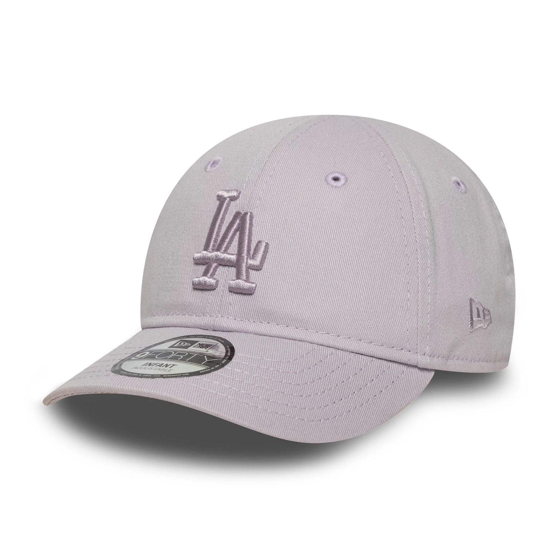 This is a LA Dodgers Infant MLB League Essential Pastel Purple 9FORTY Adjustable Cap 1