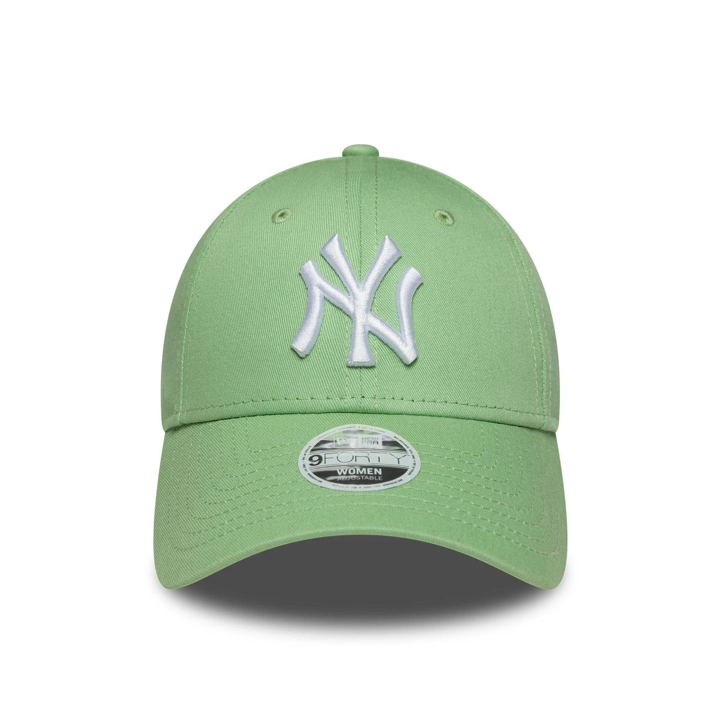 This is a New York Yankees Womens MLB League Essential Pastel Green 9FORTY Adjustable Cap 2