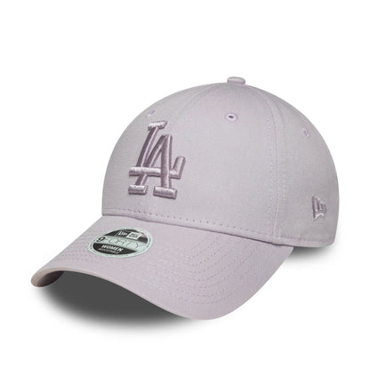 This is a LA Dodgers Womens MLB League Essential Pastel Purple 9FORTY Adjustable Cap 1