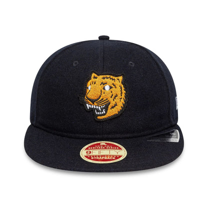 This is a Detroit Tigers MLB Heritage Cooperstown Navy Retro Crown 9FIFTY Adjustable Cap 3