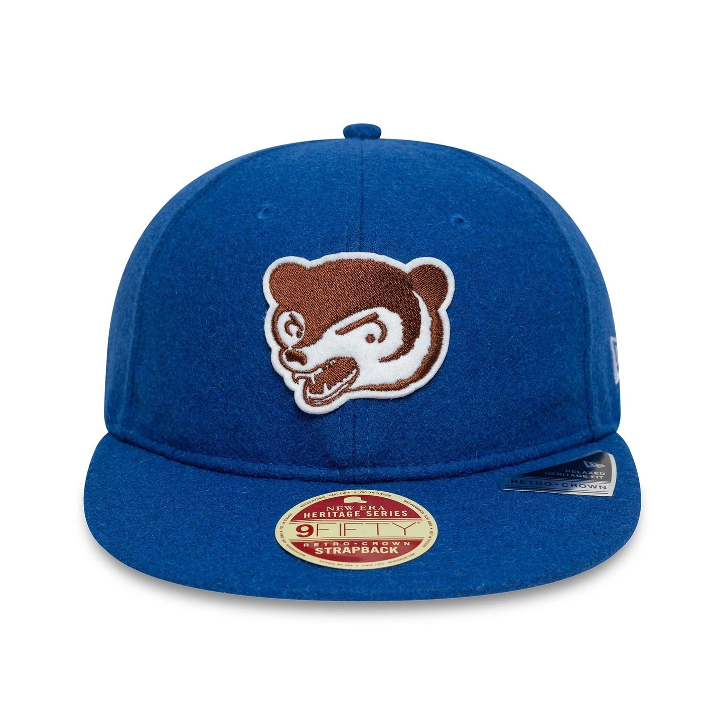 This is a Chicago Cubs MLB Heritage Cooperstown Blue Retro Crown 9FIFTY Adjustable Cap 3
