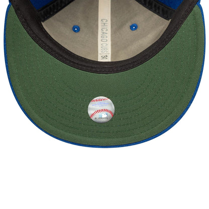 This is a Chicago Cubs MLB Heritage Cooperstown Blue Retro Crown 9FIFTY Adjustable Cap 2
