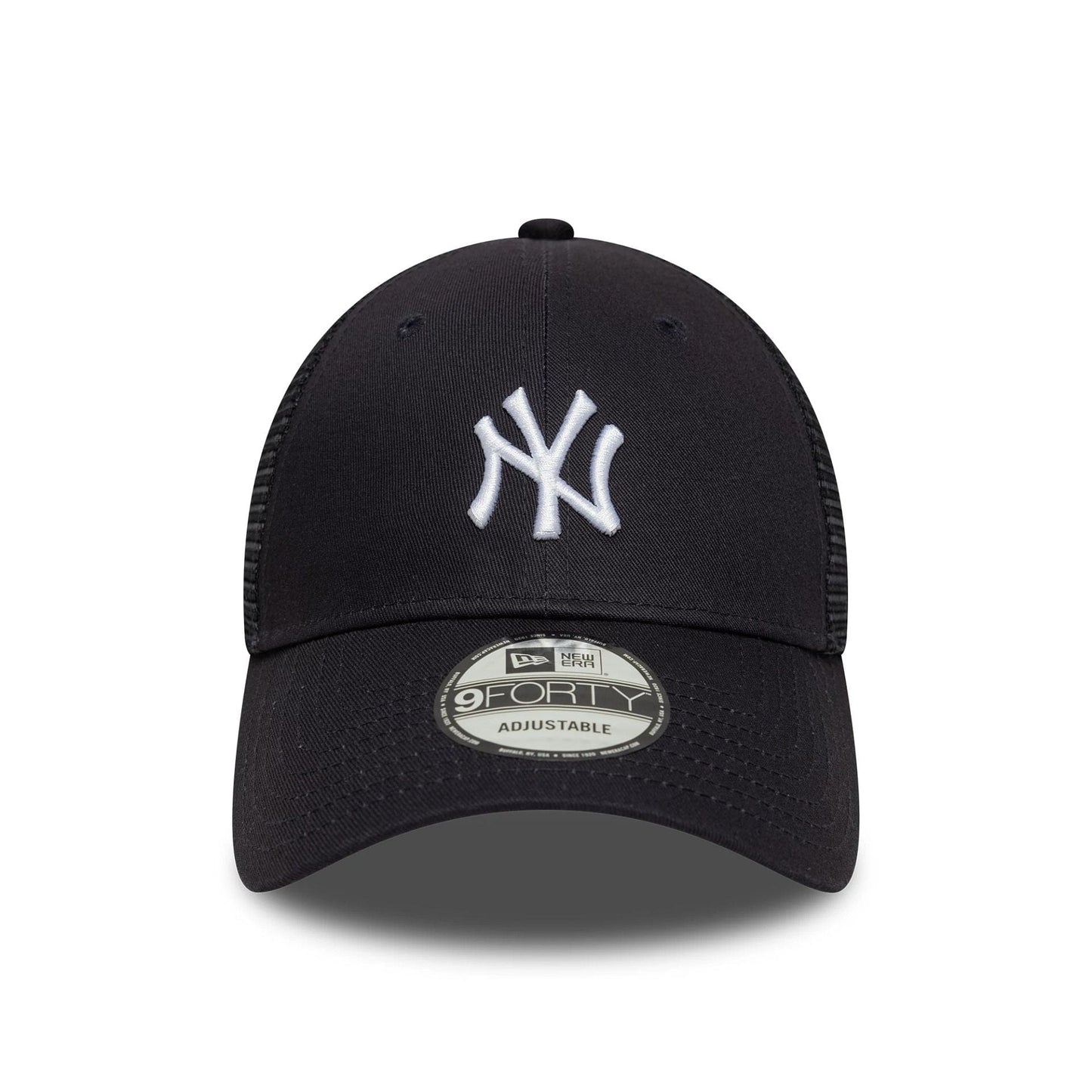 This is a New York Yankees MLB Homefield Navy 9FORTY Trucker Adjustable Cap 2