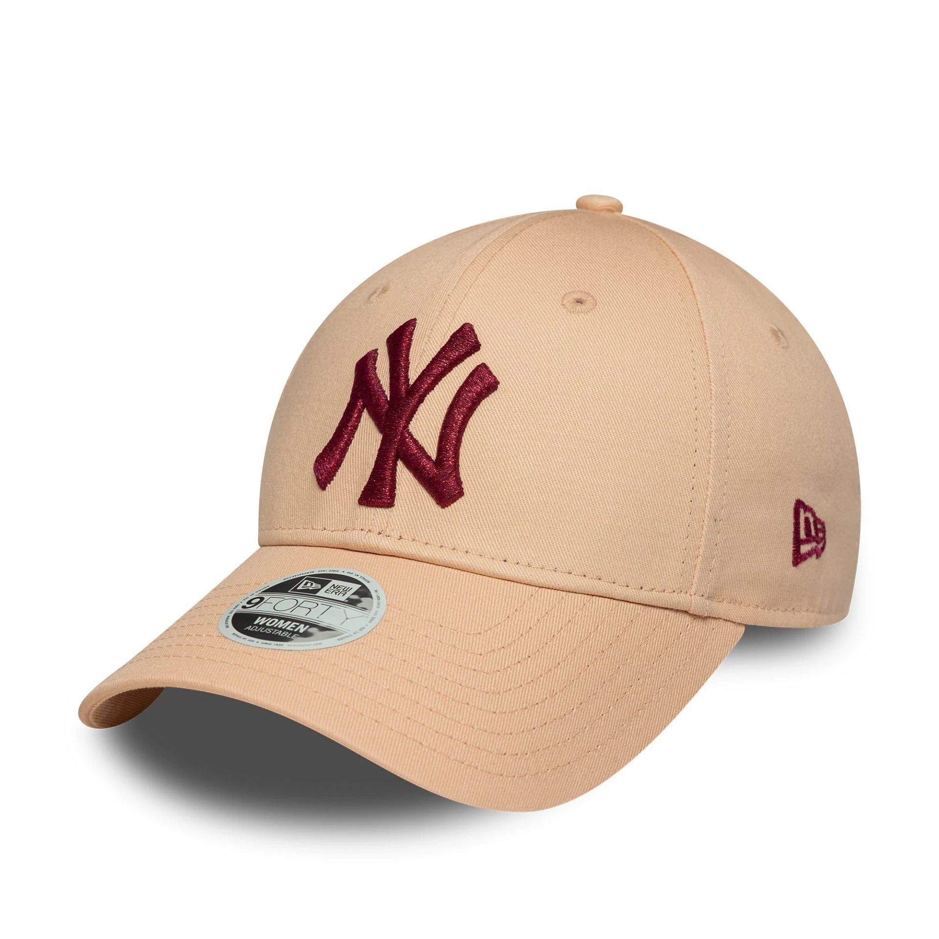 Womens MLB Metallic Logo New York Yankees Pastel Pink 9FORTY
