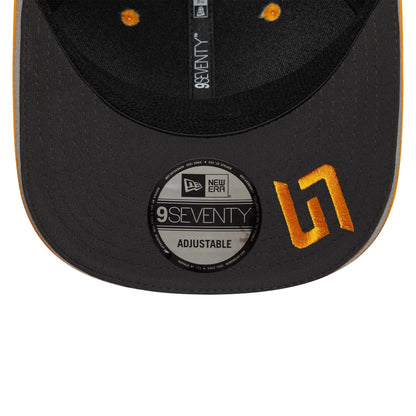 This is a McLaren Racing Replica Lando Norris Orange 9SEVENTY Stretch Snap Adjustable Cap 2