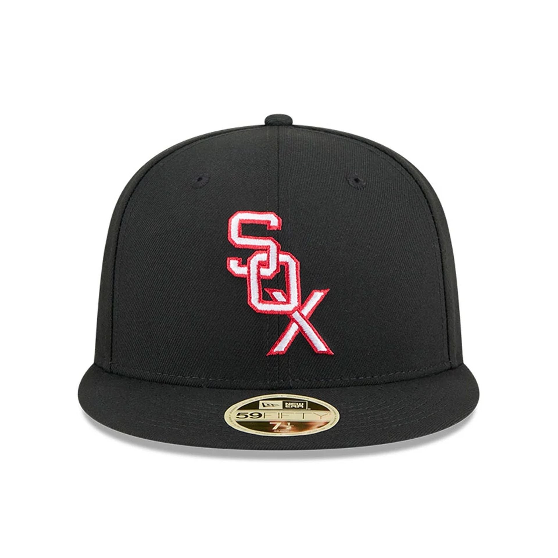 This is a Chicago White Sox MLB 2025 Hall Of Fame Black 59FIFTY Fitted Cap 3