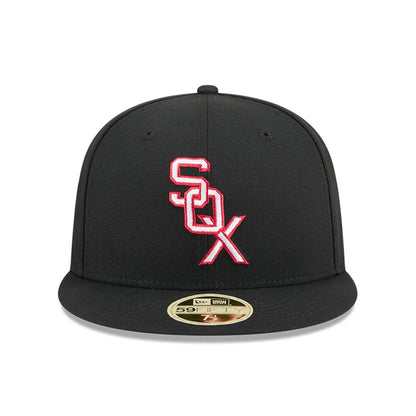 This is a Chicago White Sox MLB 2025 Hall Of Fame Black 59FIFTY Fitted Cap 3