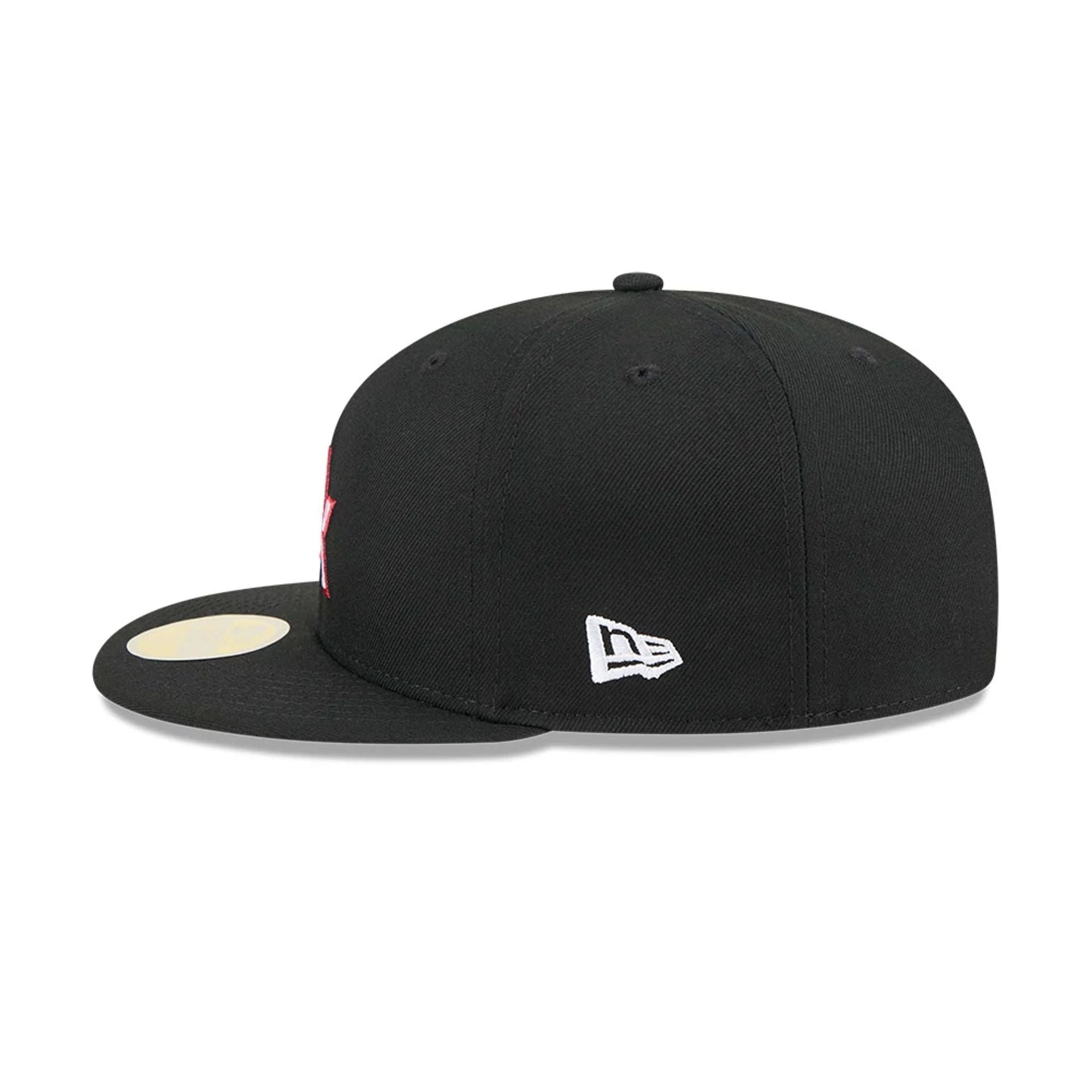 This is a Chicago White Sox MLB 2025 Hall Of Fame Black 59FIFTY Fitted Cap 6