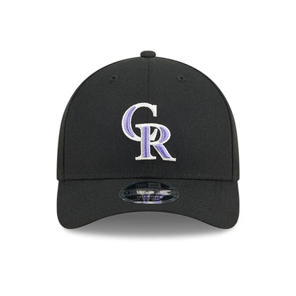 This is a Colorado Rockies MLB 2025 Hall Of Fame Black 9FORTY M-Crown Adjustable Cap 3