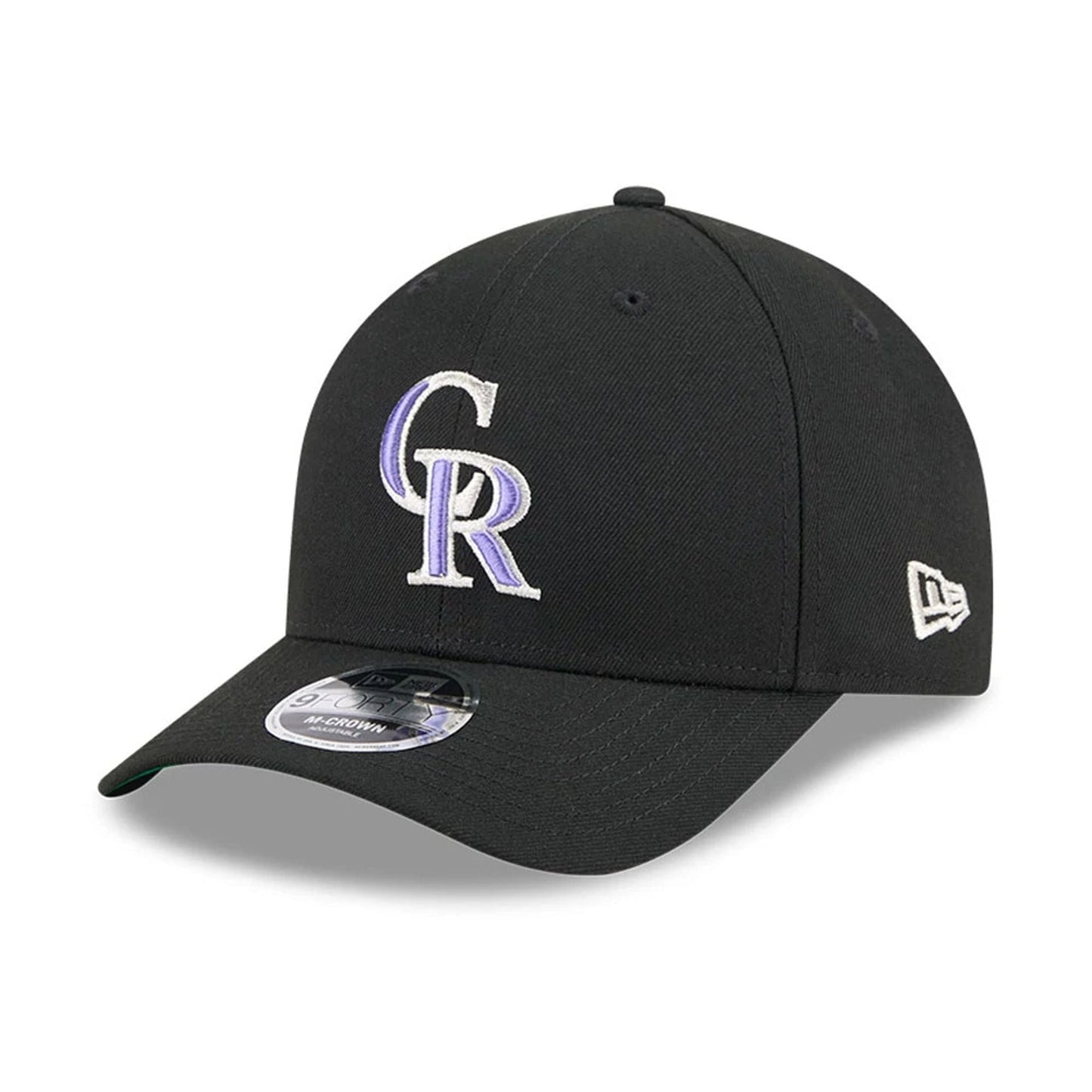 This is a Colorado Rockies MLB 2025 Hall Of Fame Black 9FORTY M-Crown Adjustable Cap 4