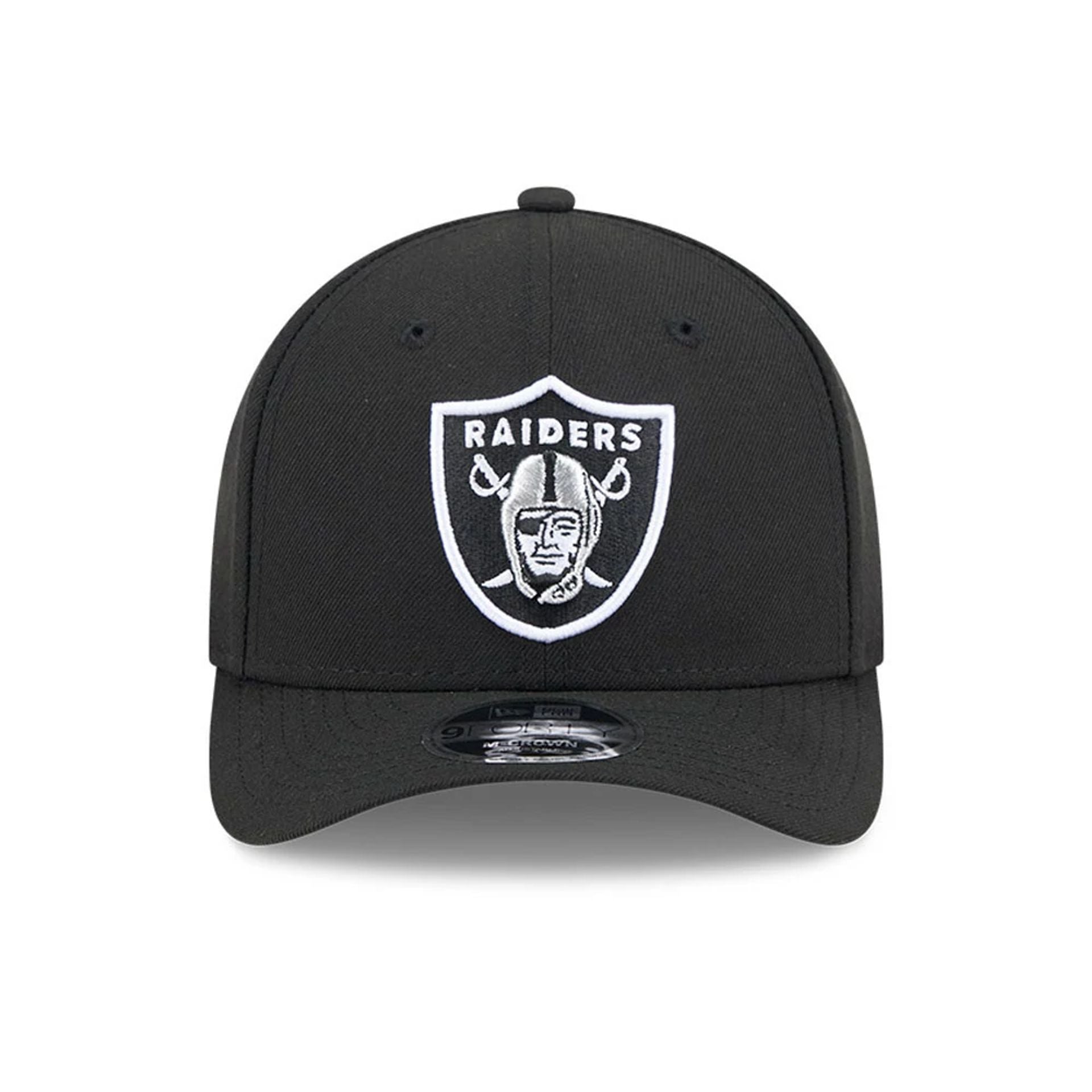 Pictured is this NFL Team Las Vegas Raiders 9FORTY M-Crown cap in black. 3