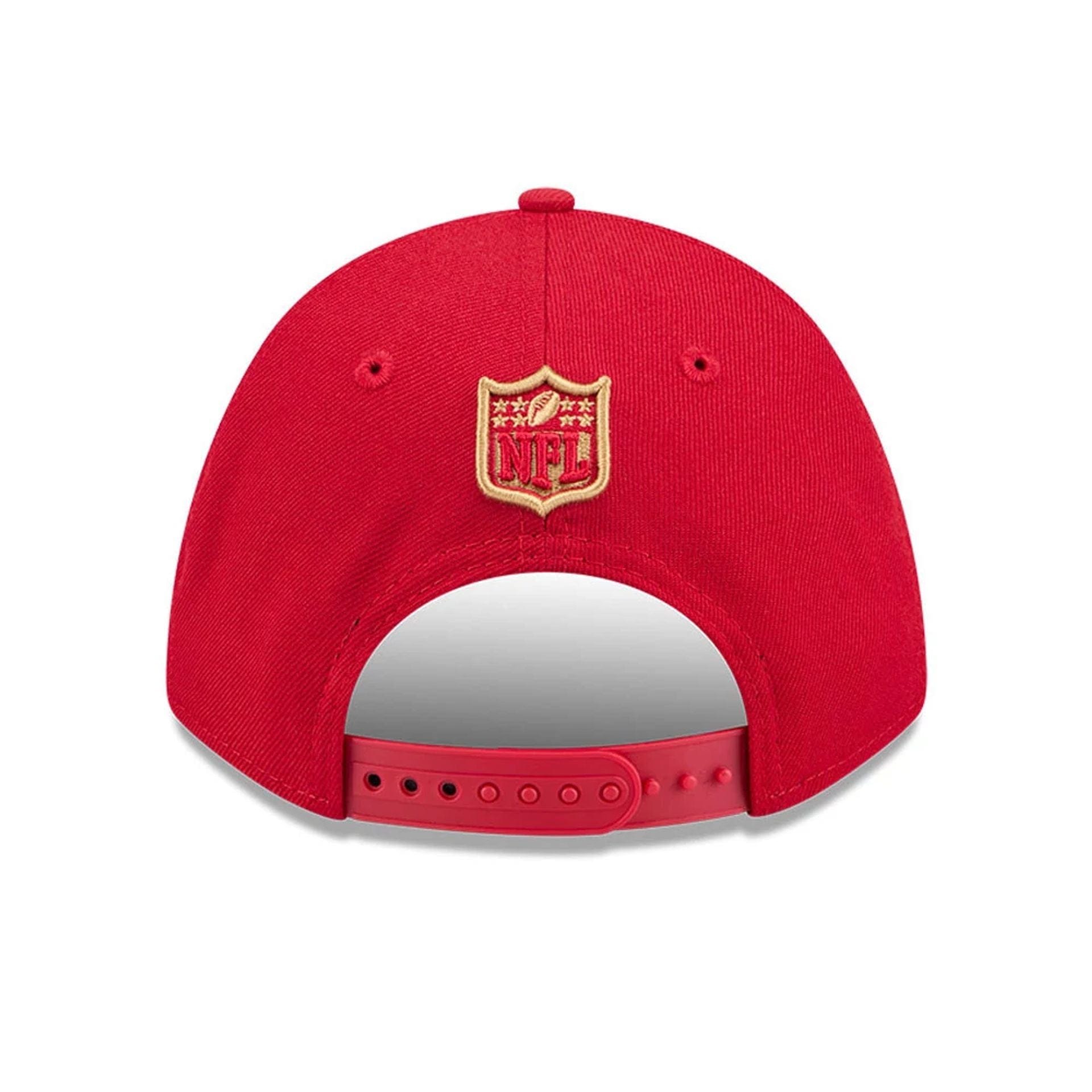 Pictured is this NFL Team San Francisco 49ers 9FORTY M-Crown cap in red. 5