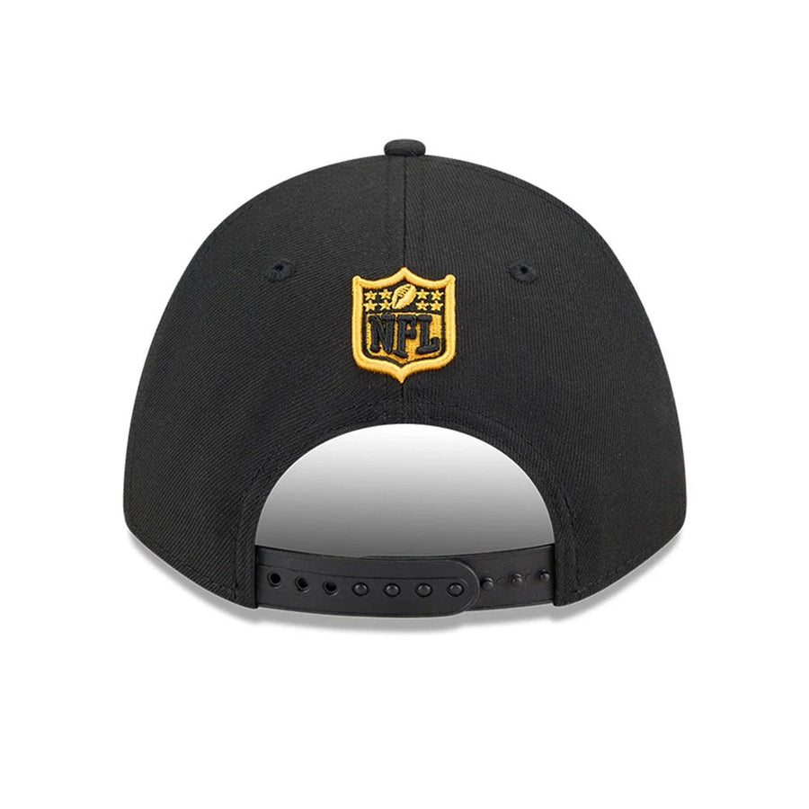 Pictured is this NFL Team Pittsburgh Steelers 9FORTY M-Crown cap in black. 5