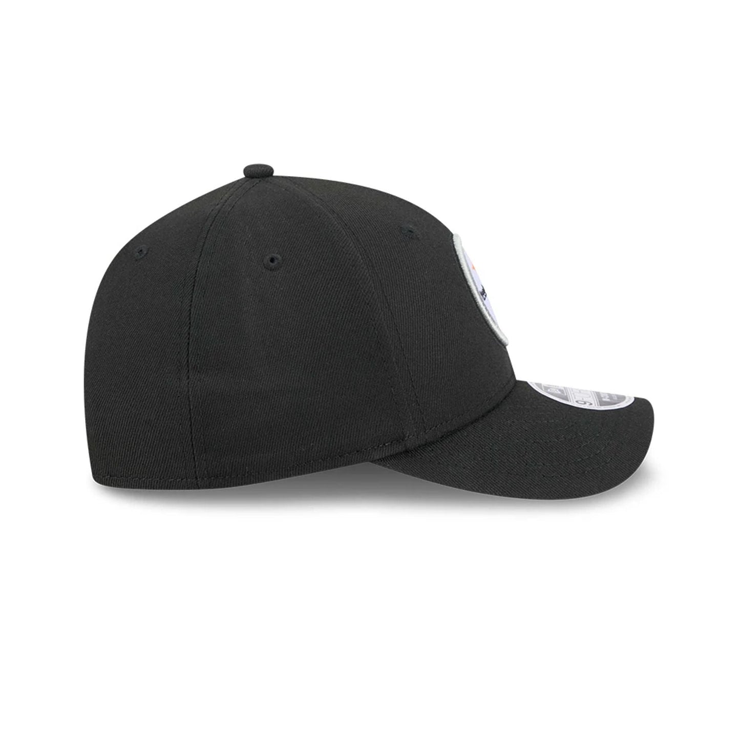 Pictured is this NFL Team Pittsburgh Steelers 9FORTY M-Crown cap in black. 7