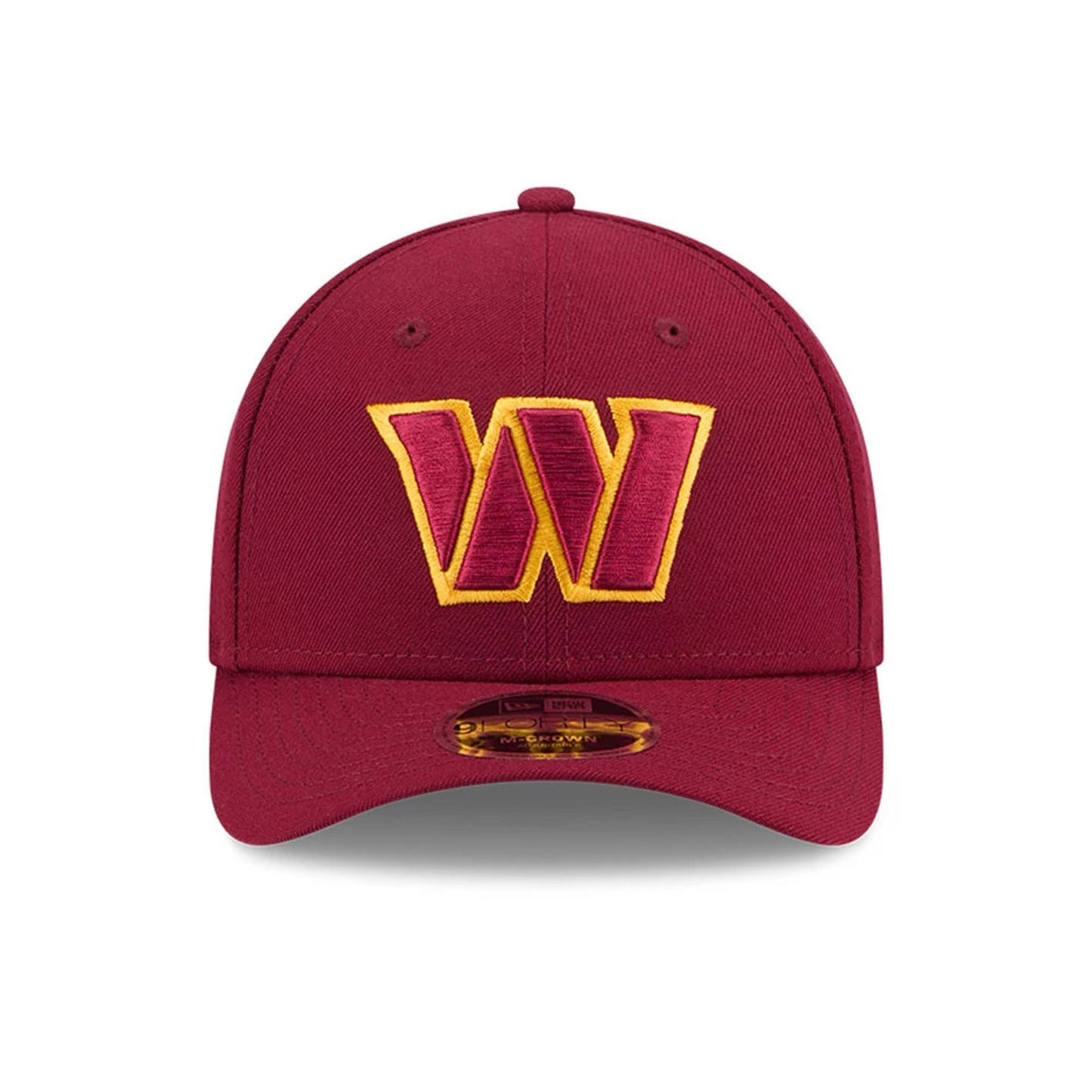 Pictured is this NFL Team Washington Commanders 9FORTY M-Crown cap in dark red. 3