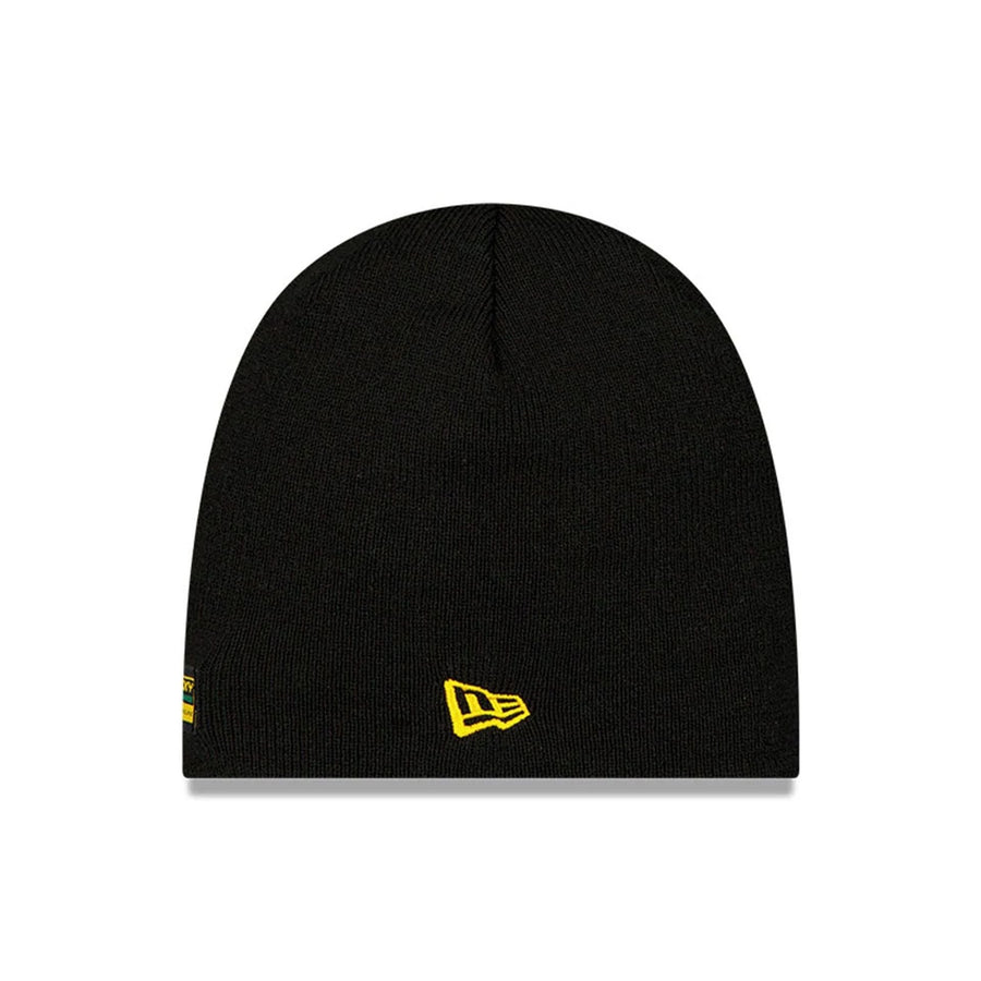 This is a UFC Ultimate Fighting Leon Edwards Black Cuff Knit Beanie Hat 2