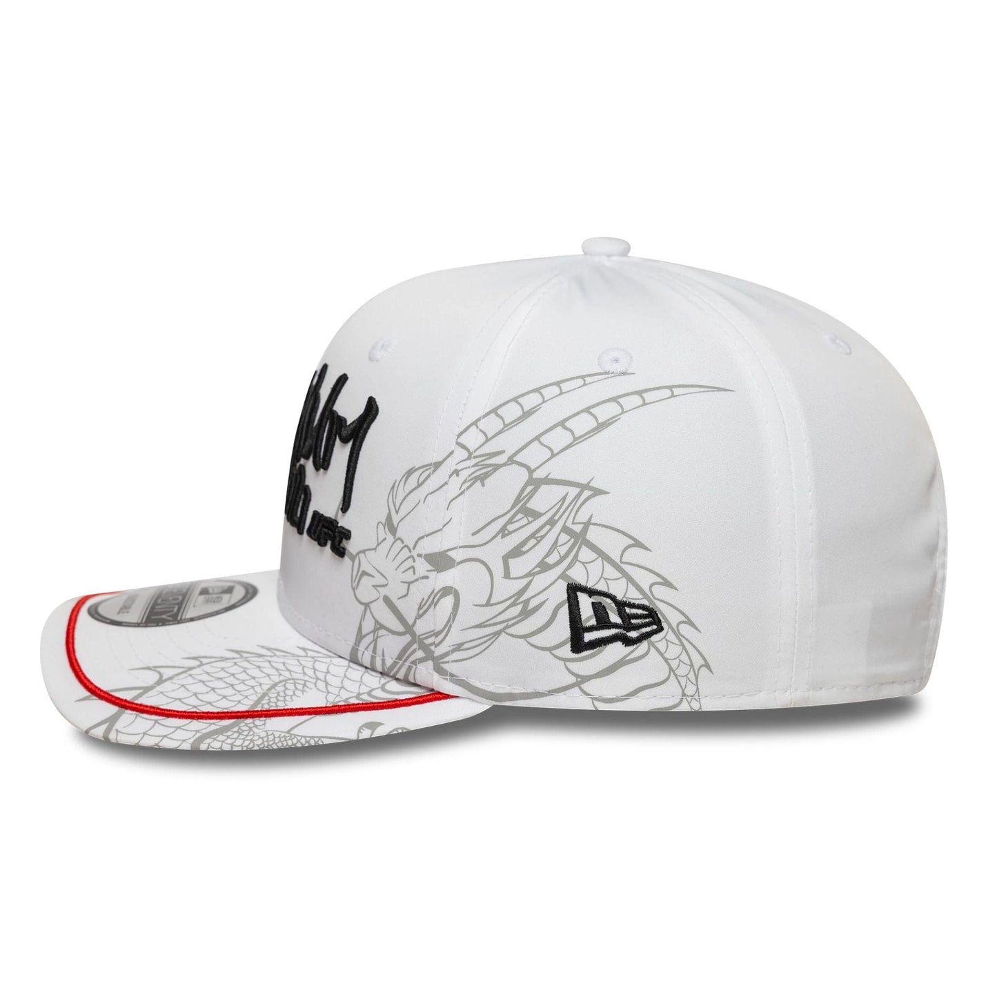 This is a UFC Ultimate Fighting Zhang Weili White 9SEVENTY Stretch Snap Adjustable Cap 5
