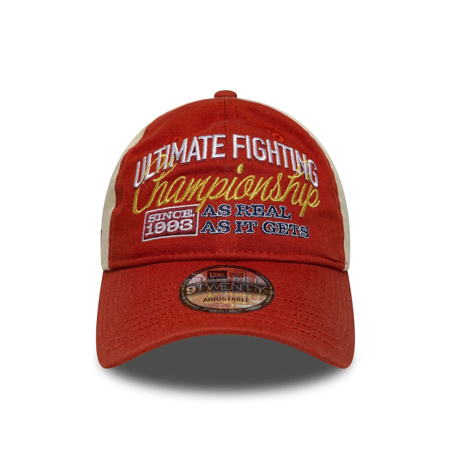 This is a UFC Ultimate Fighting Graphic Red 9TWENTY Adjustable Cap 2