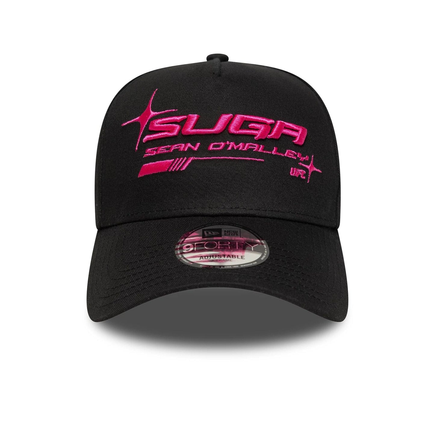 This is a UFC Ultimate Fighting Sean O'Malley Black 9FORTY A-Frame Adjustable Cap 2