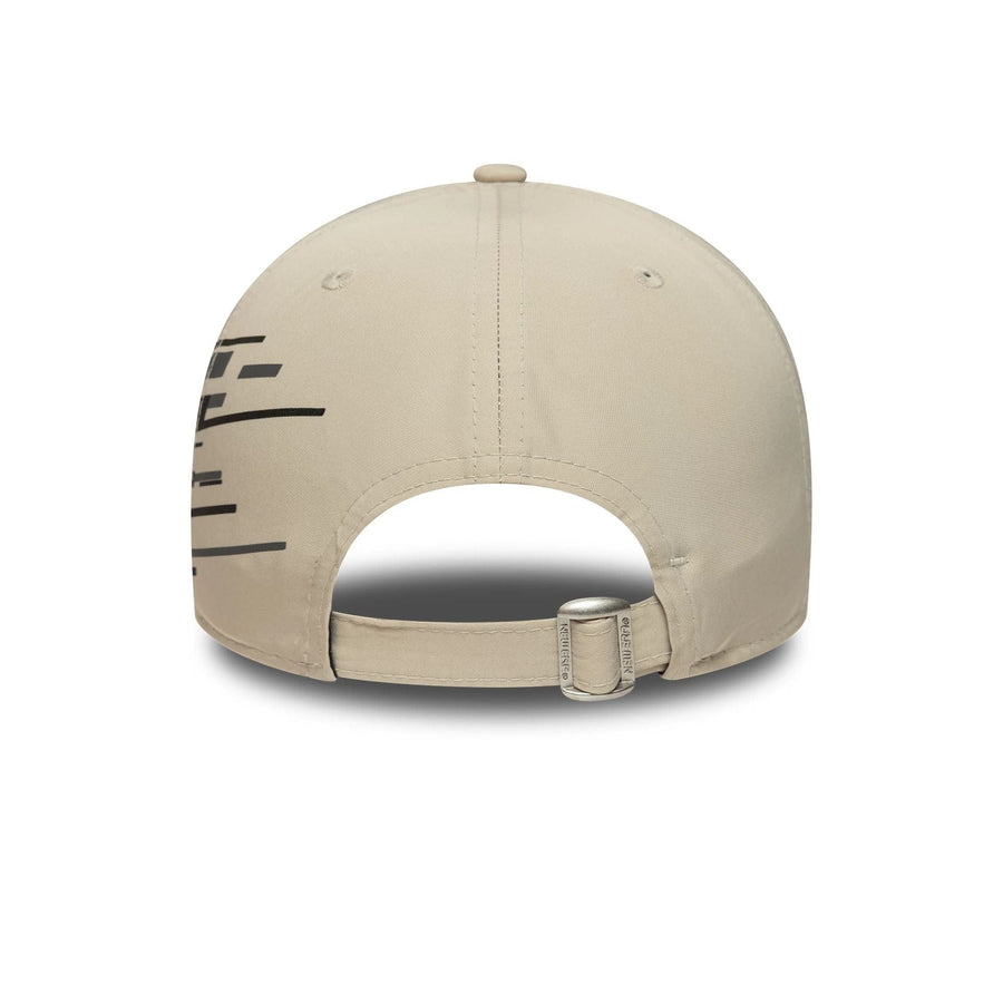 This is a UFC Ultimate Fighting Nylon Side Print Light Beige 9FORTY Adjustable Cap 6