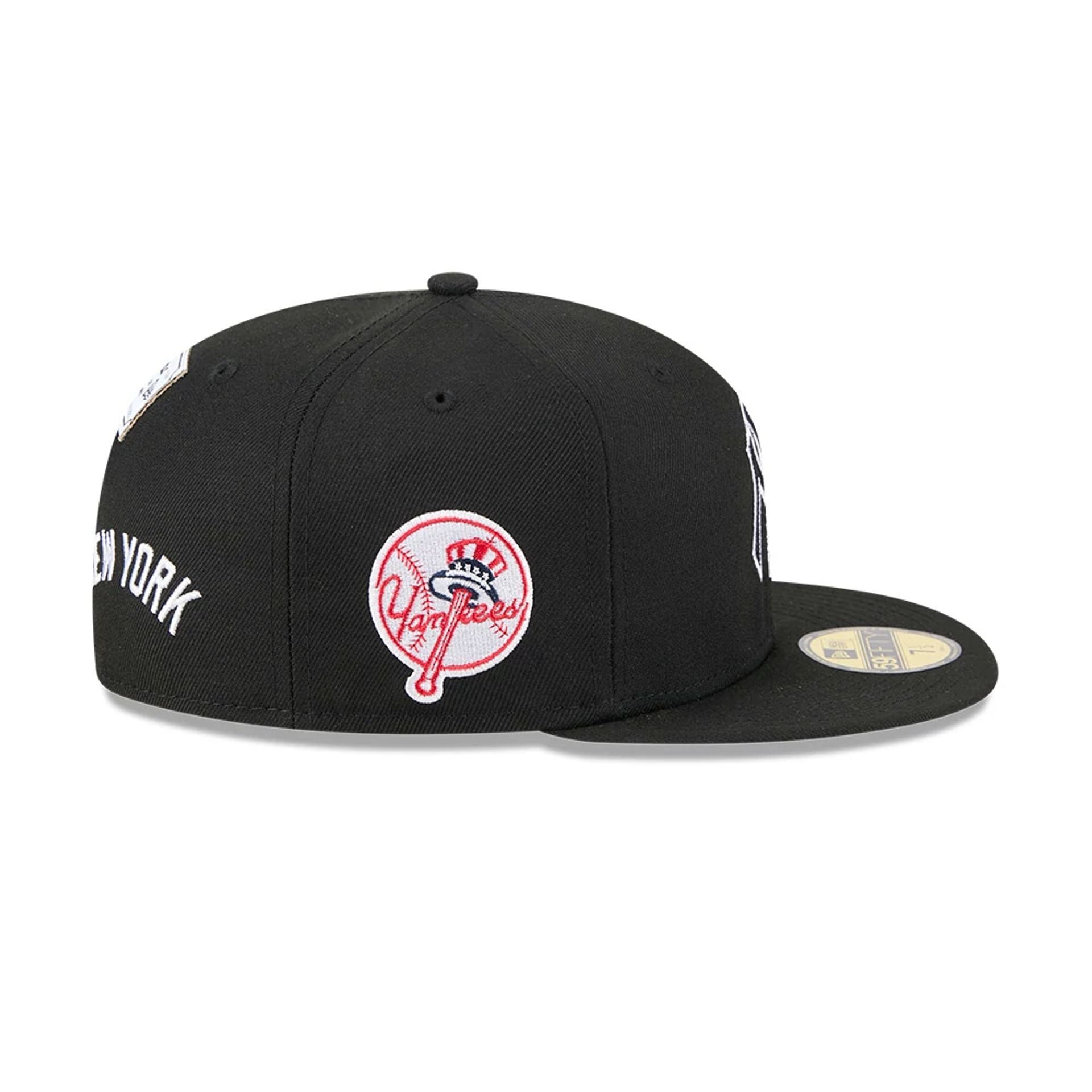 This is a New York Yankees MLB X Alpha Black 59FIFTY Fitted Cap 6