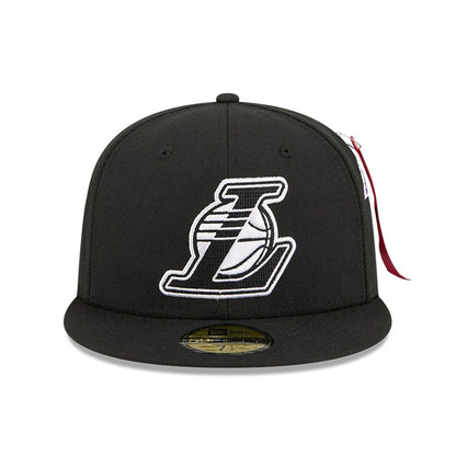 This is a LA Lakers NBA x Alpha Black 59FIFTY Fitted Cap 3
