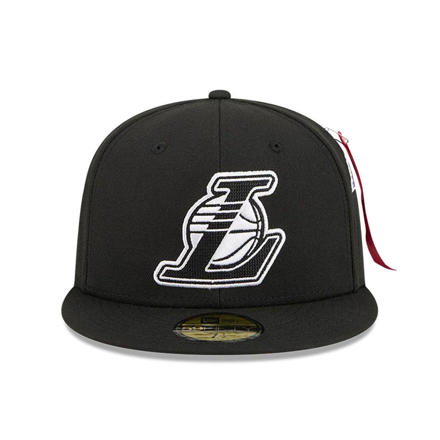 This is a LA Lakers NBA x Alpha Black 59FIFTY Fitted Cap 3