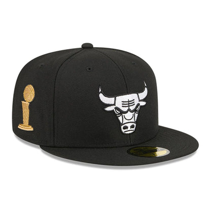 This is a Chicago Bulls NBA x Alpha Black 59FIFTY Fitted Cap 4
