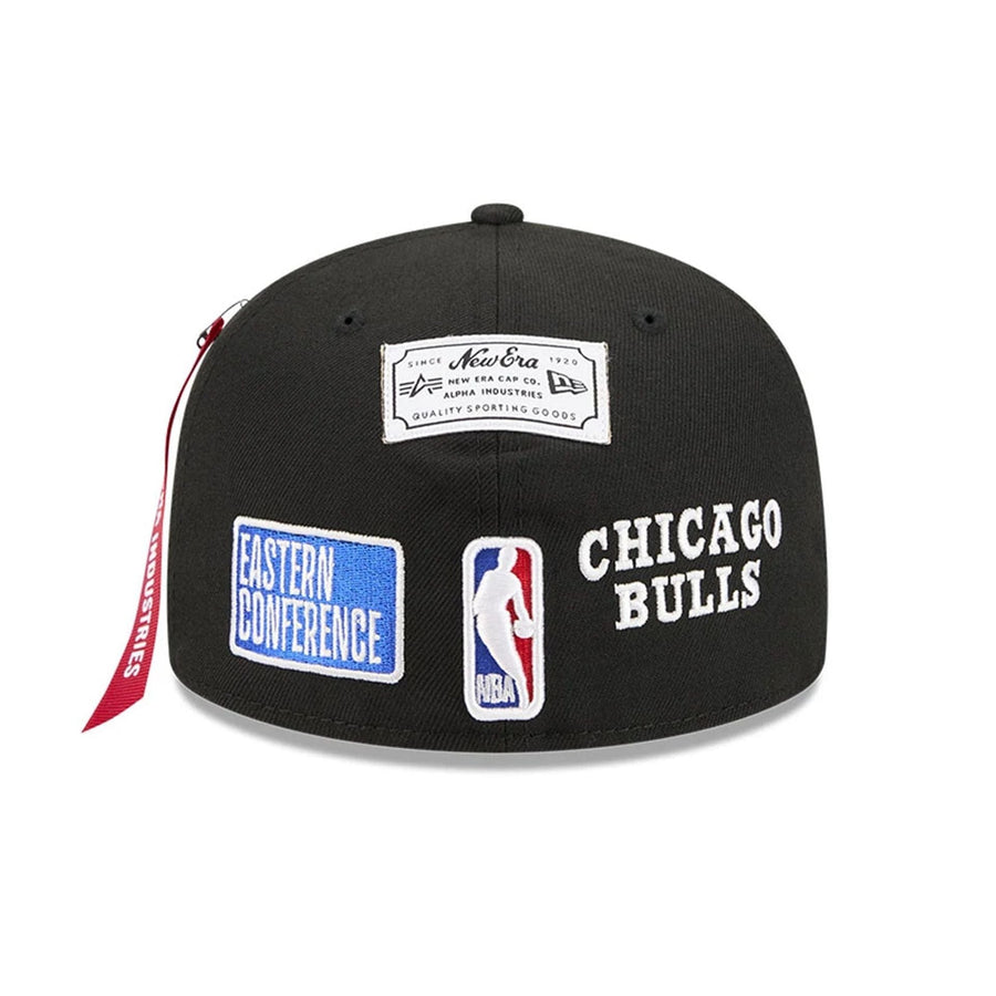 This is a Chicago Bulls NBA x Alpha Black 59FIFTY Fitted Cap 7