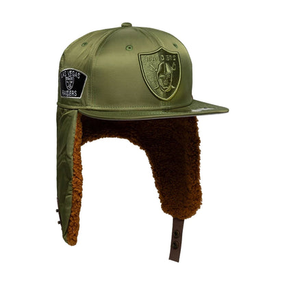 This is a Las Vegas Raiders NFL x Alpha Green Dogear 59FIFTY Fitted Cap 10