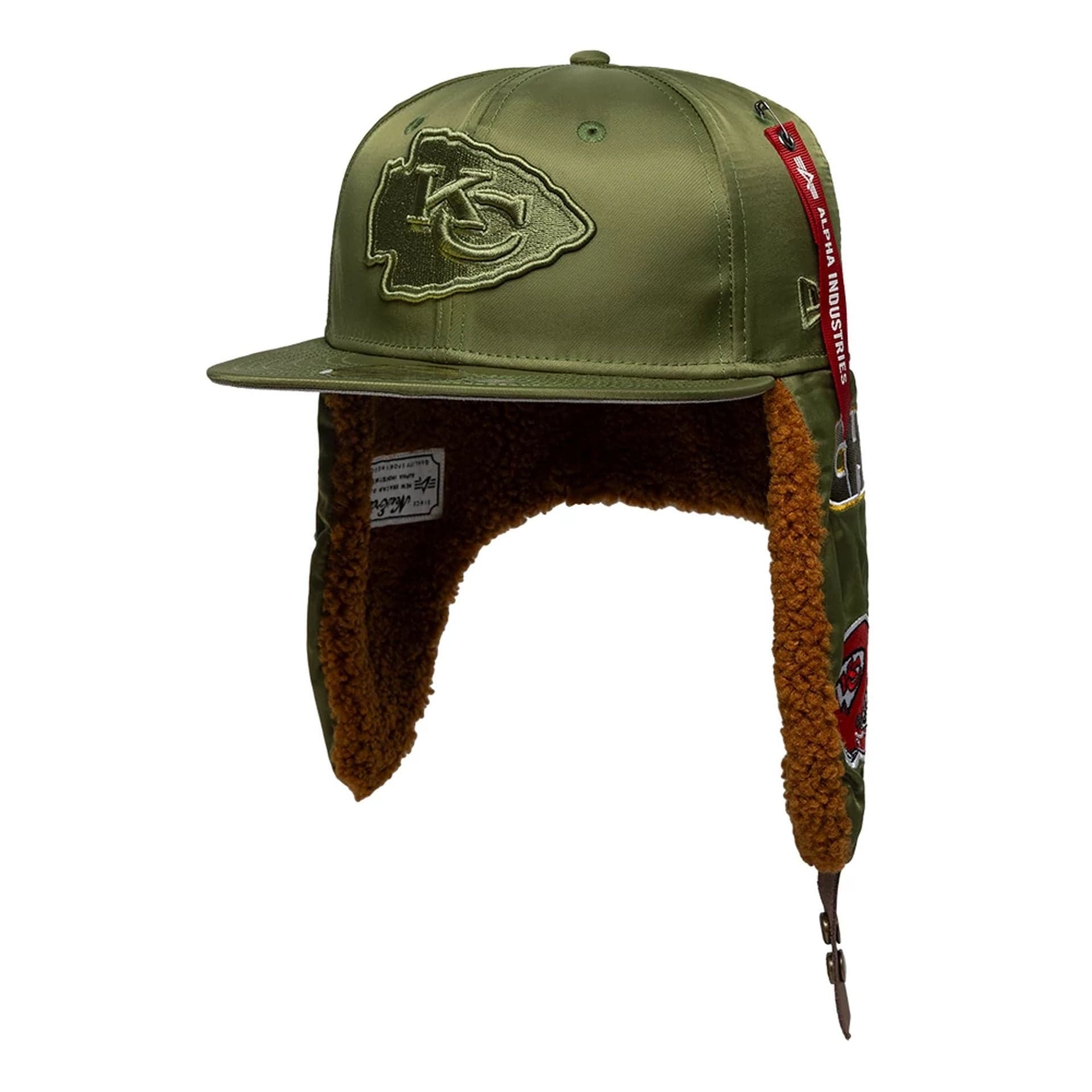 This is a Kansas City Chiefs NFL x Alpha Green Dogear 59FIFTY Fitted Cap 8