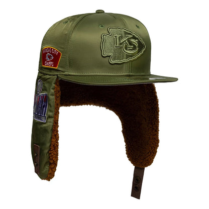 This is a Kansas City Chiefs NFL x Alpha Green Dogear 59FIFTY Fitted Cap 10