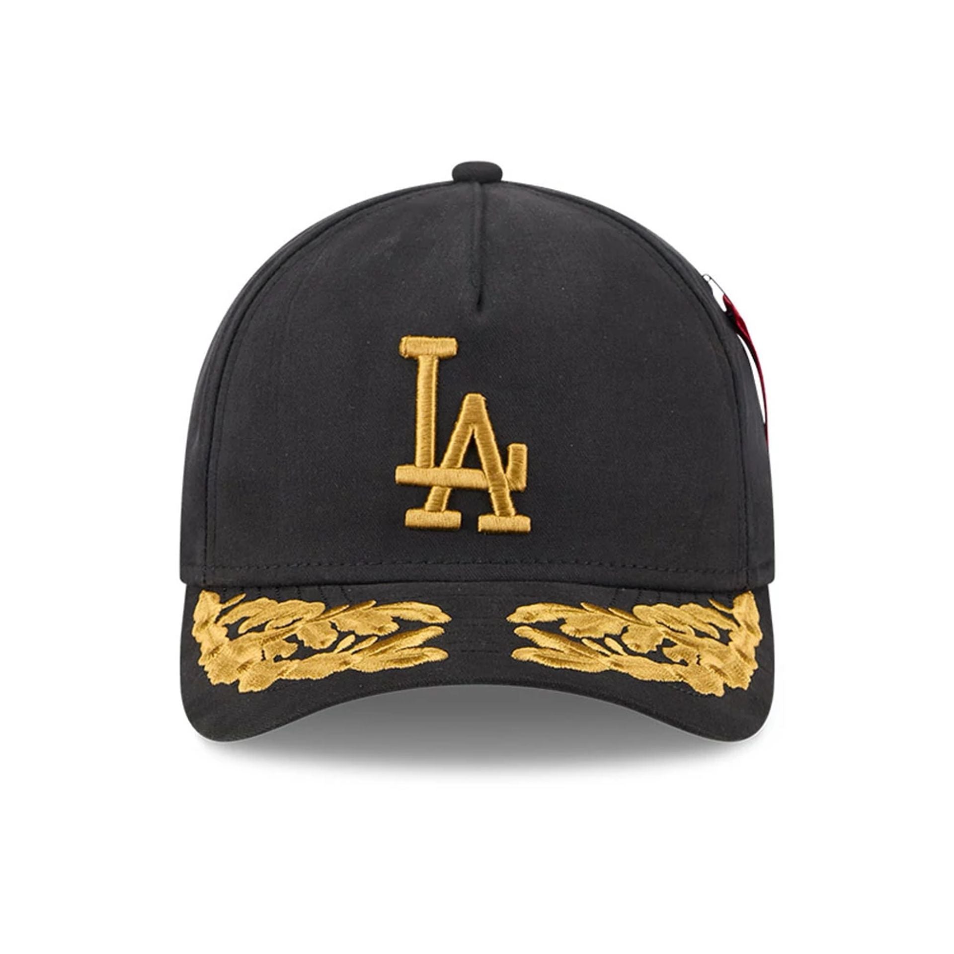 This is a LA Dodgers MLB X Alpha Black 9FORTY M-Crown A-Frame Adjustable Cap 2