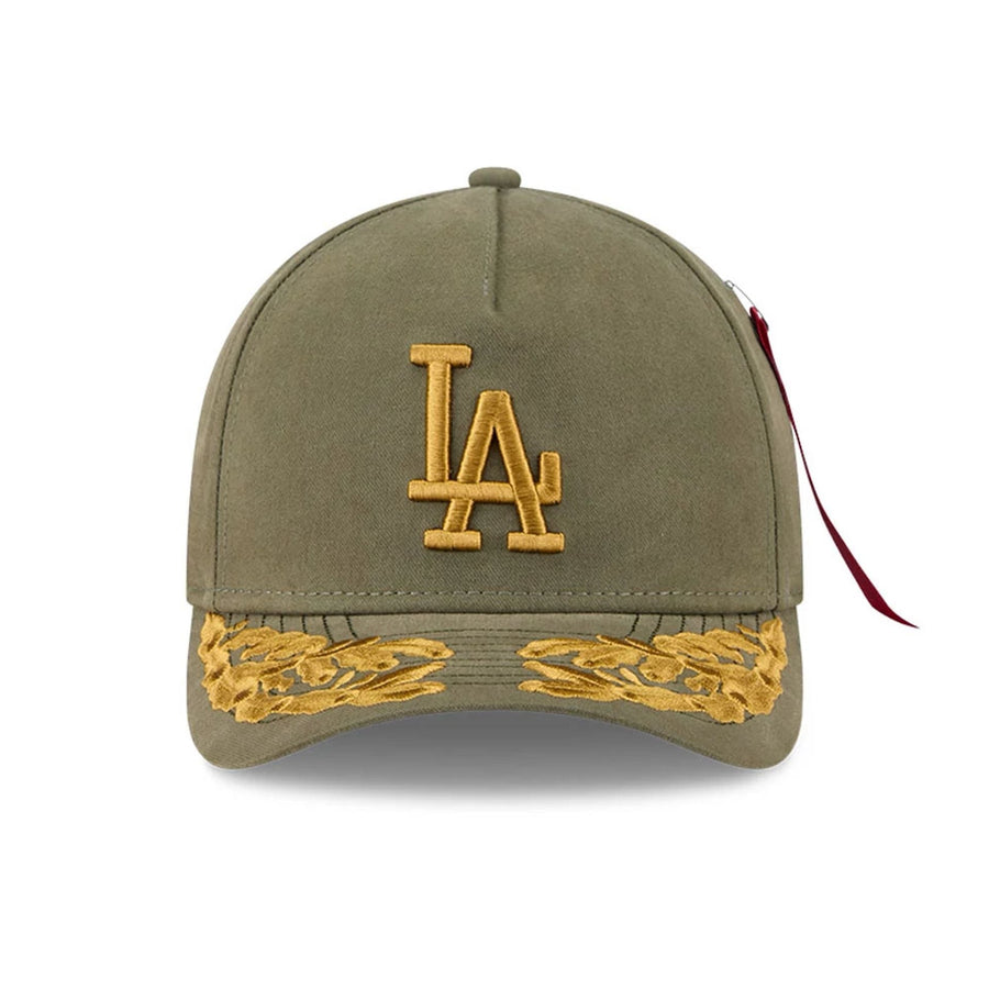 This is a LA Dodgers MLB X Alpha Open Green 9FORTY M-Crown A-Frame Adjustable Cap 3