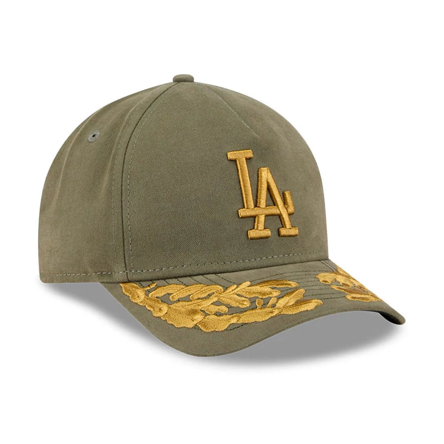 This is a LA Dodgers MLB X Alpha Open Green 9FORTY M-Crown A-Frame Adjustable Cap 4