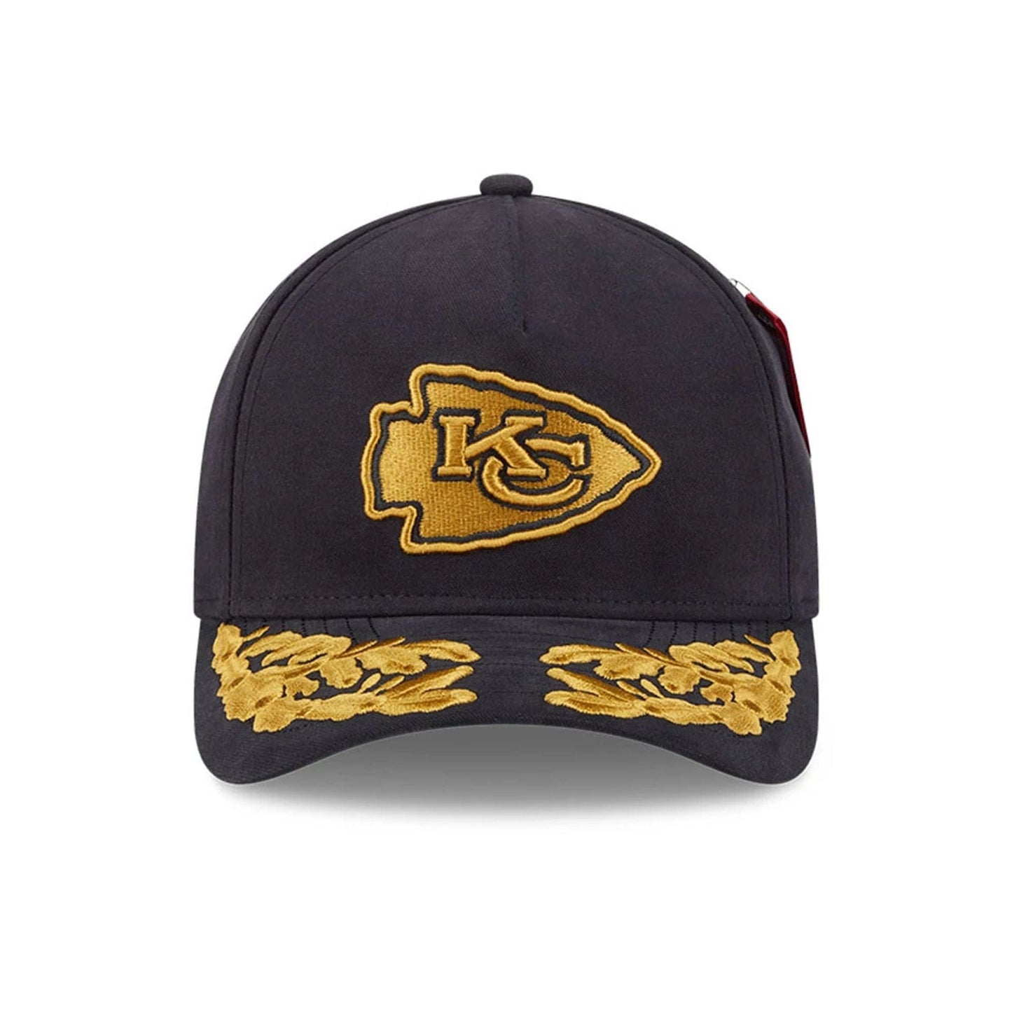 This is a Kansas City Chiefs NFL x Alpha Black 9FORTY M-Crown A-Frame Adjustable Cap 2