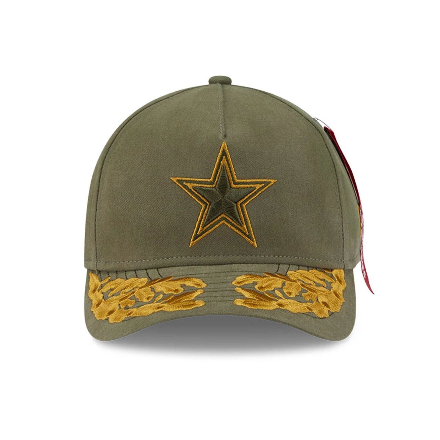 This is a Dallas Cowboys NFL x Alpha Dark Green 9FORTY M-Crown A-Frame Adjustable Cap 3