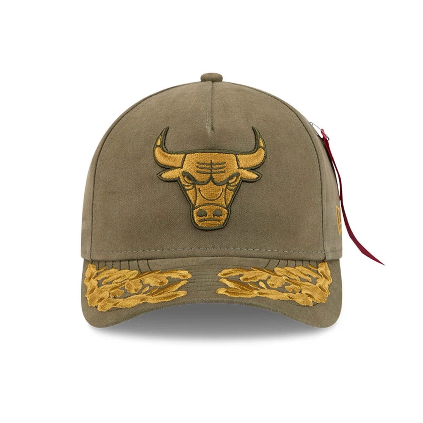 This is a Chicago Bulls NBA x Alpha Dark Green 9FORTY M-Crown A-Frame Adjustable Cap 3