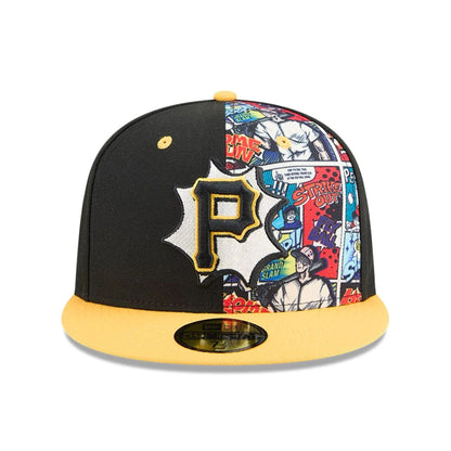 This is a Pittsburgh Pirates 2025 MLB Diamond Hero Edition Black 59FIFTY Fitted Cap 3