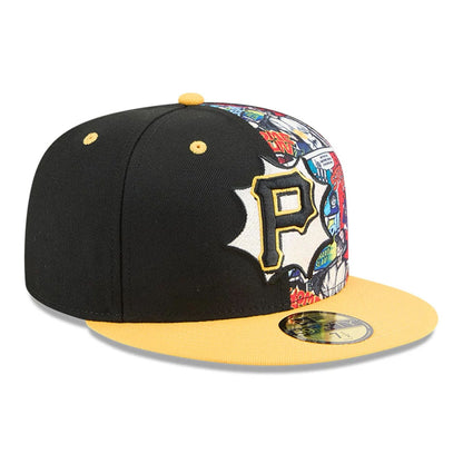 This is a Pittsburgh Pirates 2025 MLB Diamond Hero Edition Black 59FIFTY Fitted Cap 4