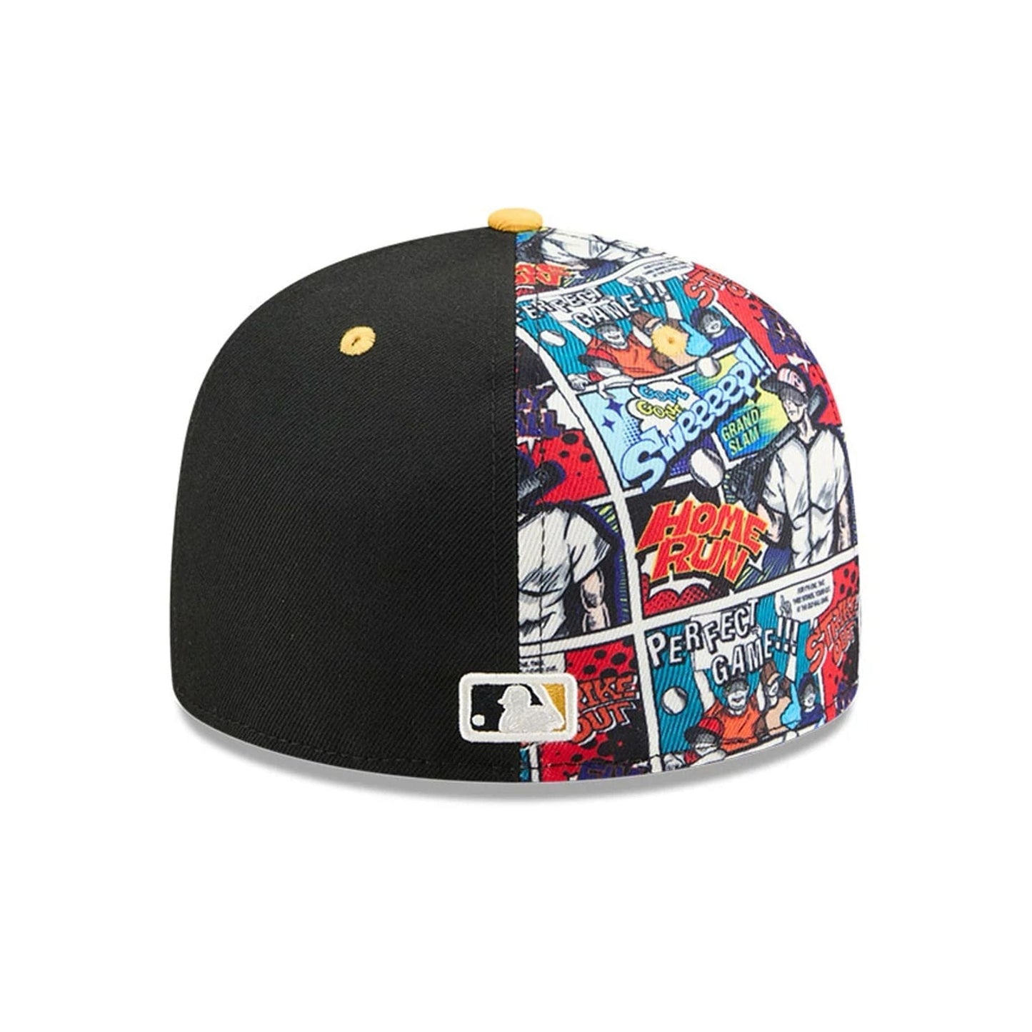 This is a Pittsburgh Pirates 2025 MLB Diamond Hero Edition Black 59FIFTY Fitted Cap 6