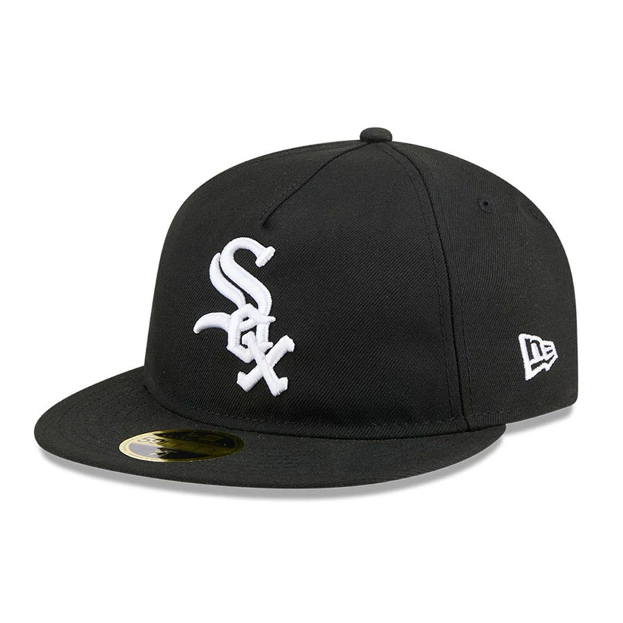 This is a Chicago White Sox MLB Easy Black Retro Crown 59FIFTY Fitted Cap 1