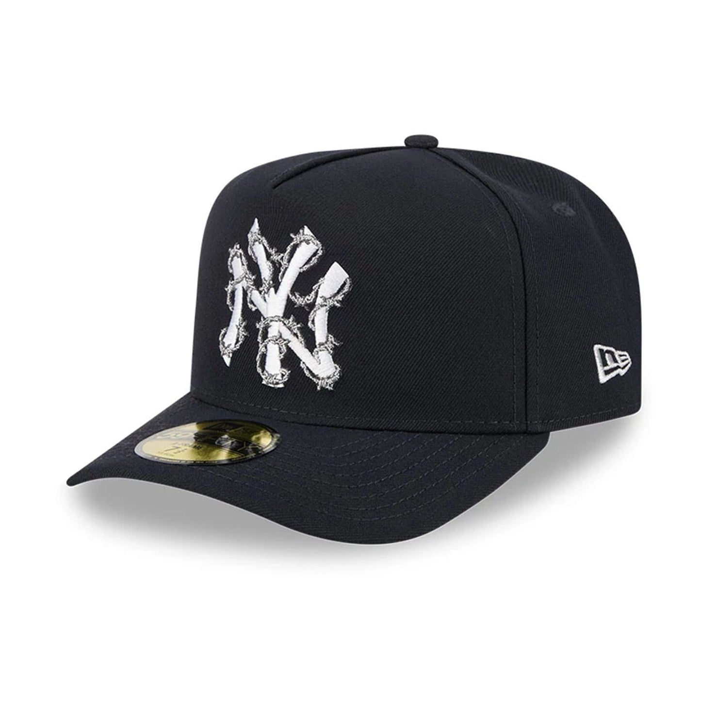 This is a New York Yankees MLB Wired Navy 59FIFTY A-Frame Fitted Cap 4