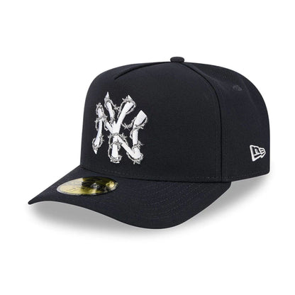 This is a New York Yankees MLB Wired Navy 59FIFTY A-Frame Fitted Cap 4