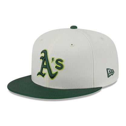 This is a Oakland Athletics MLB Colour Develop White 59FIFTY Fitted Cap 4