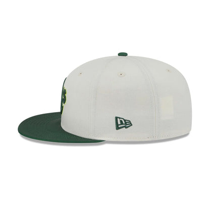 This is a Oakland Athletics MLB Colour Develop White 59FIFTY Fitted Cap 6