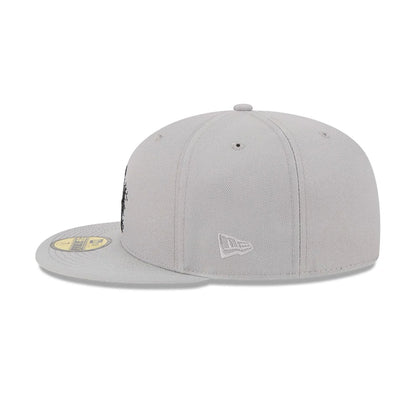 This is a LA Dodgers MLB Cracked Grey 59FIFTY Fitted Cap 5