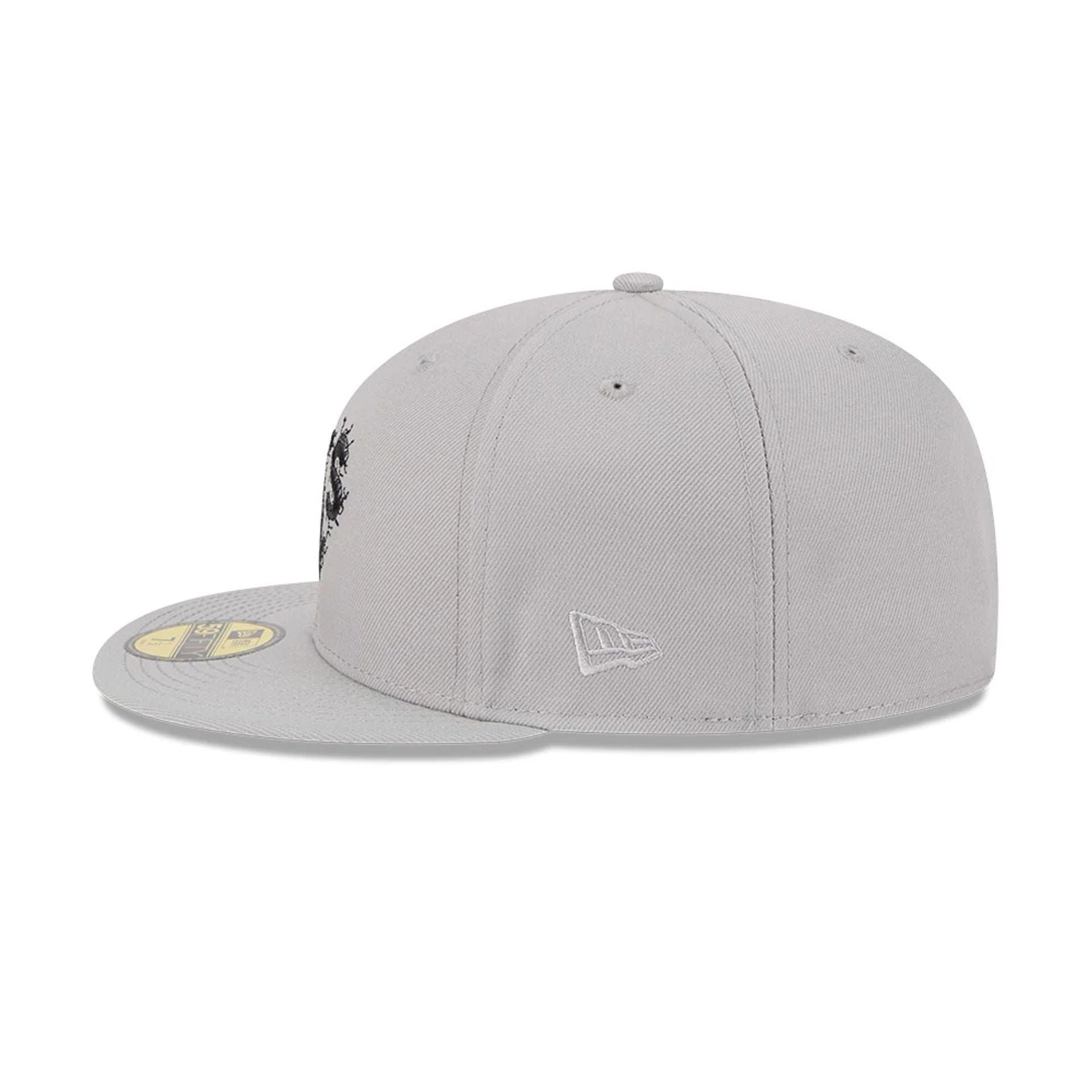 This is a Oakland Athletics MLB Cracked Grey 59FIFTY Fitted Cap 5