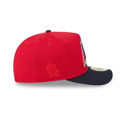 Pictured is this MLB Cartoon St. Louis Cardinals 59FIFTY A-Frame Fitted cap in red. 6